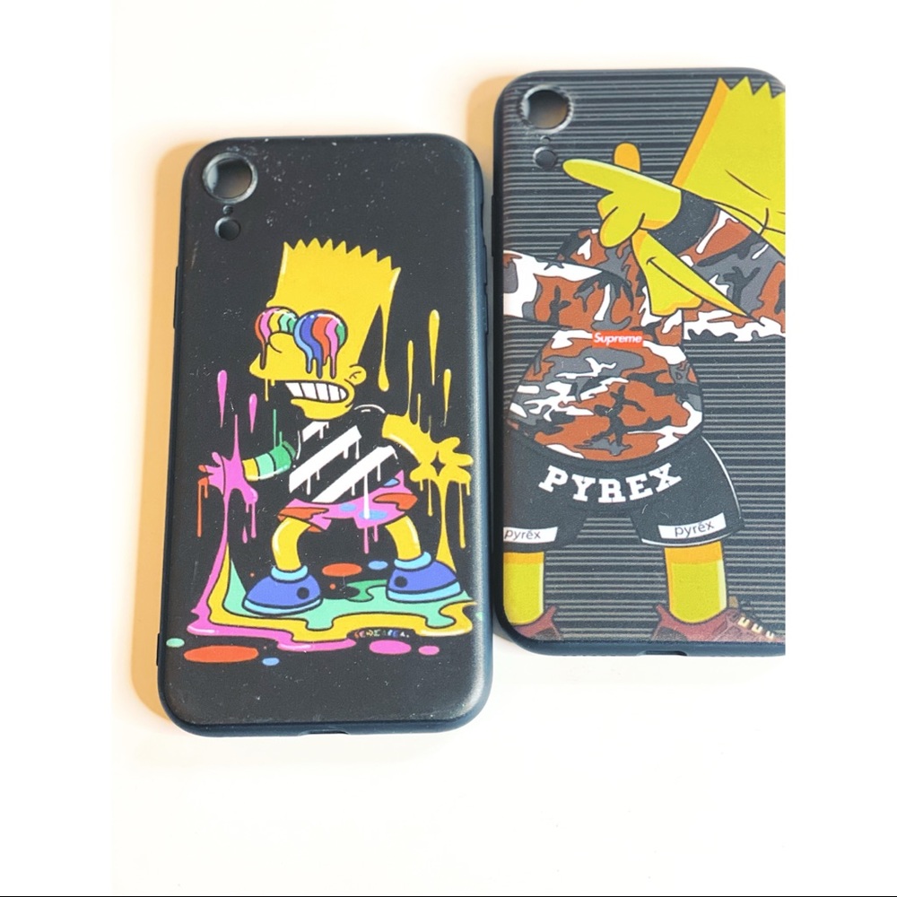 (2) BART Simpson XR iPhone case